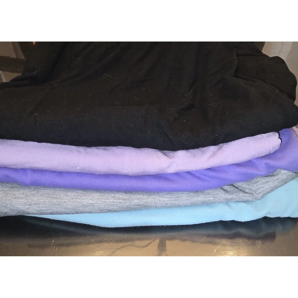 Lot of 5 Womens Shorts Large Comfrt Links Athletic Lounge Cargo Purple Blue Gray